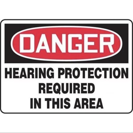 Accuform OSHA DANGER SAFETY SIGN HEARING FRMPPE218XV FRMPPE218XV